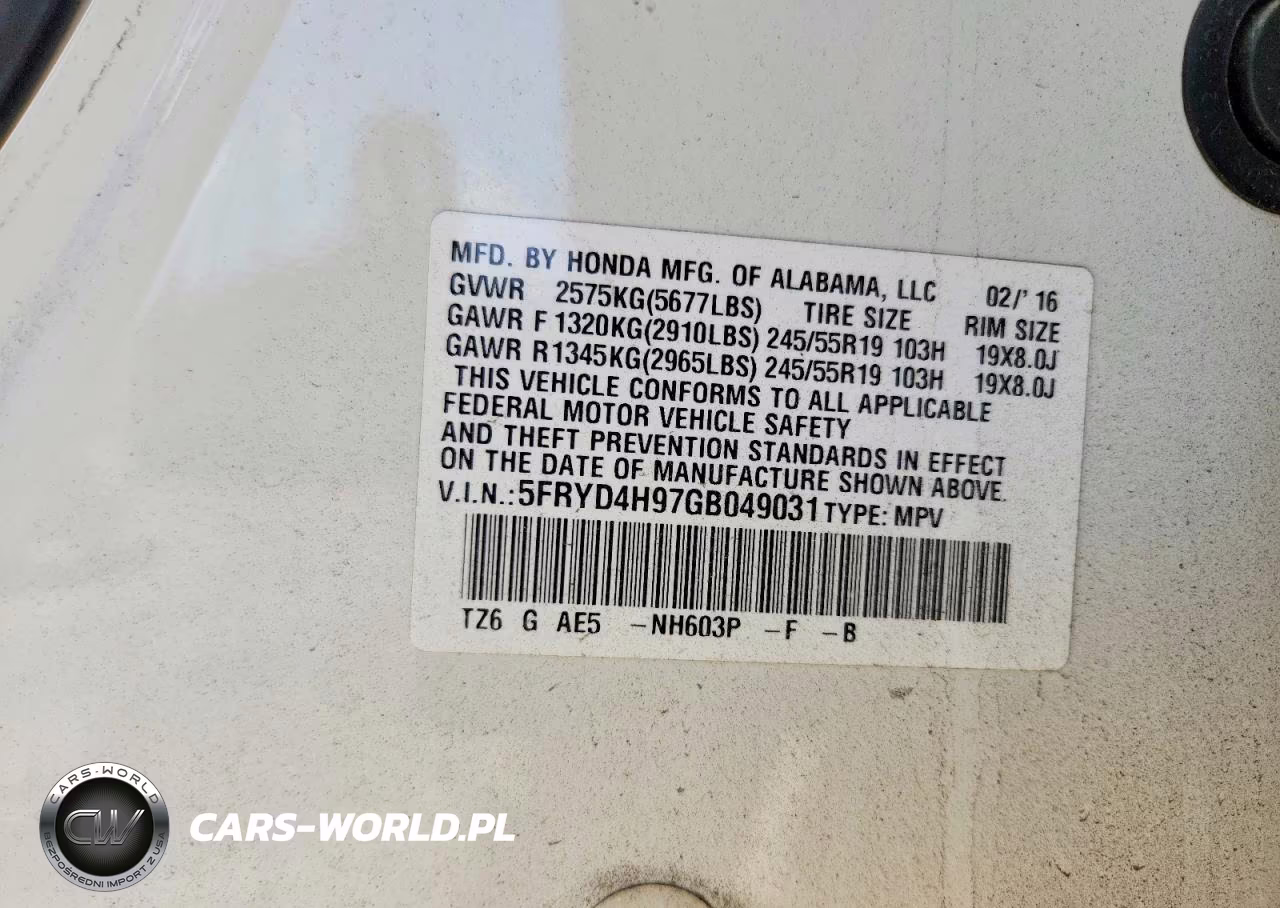 2016 Acura Mdx Advance VIN:5FRYD4H97GB049031 - 13