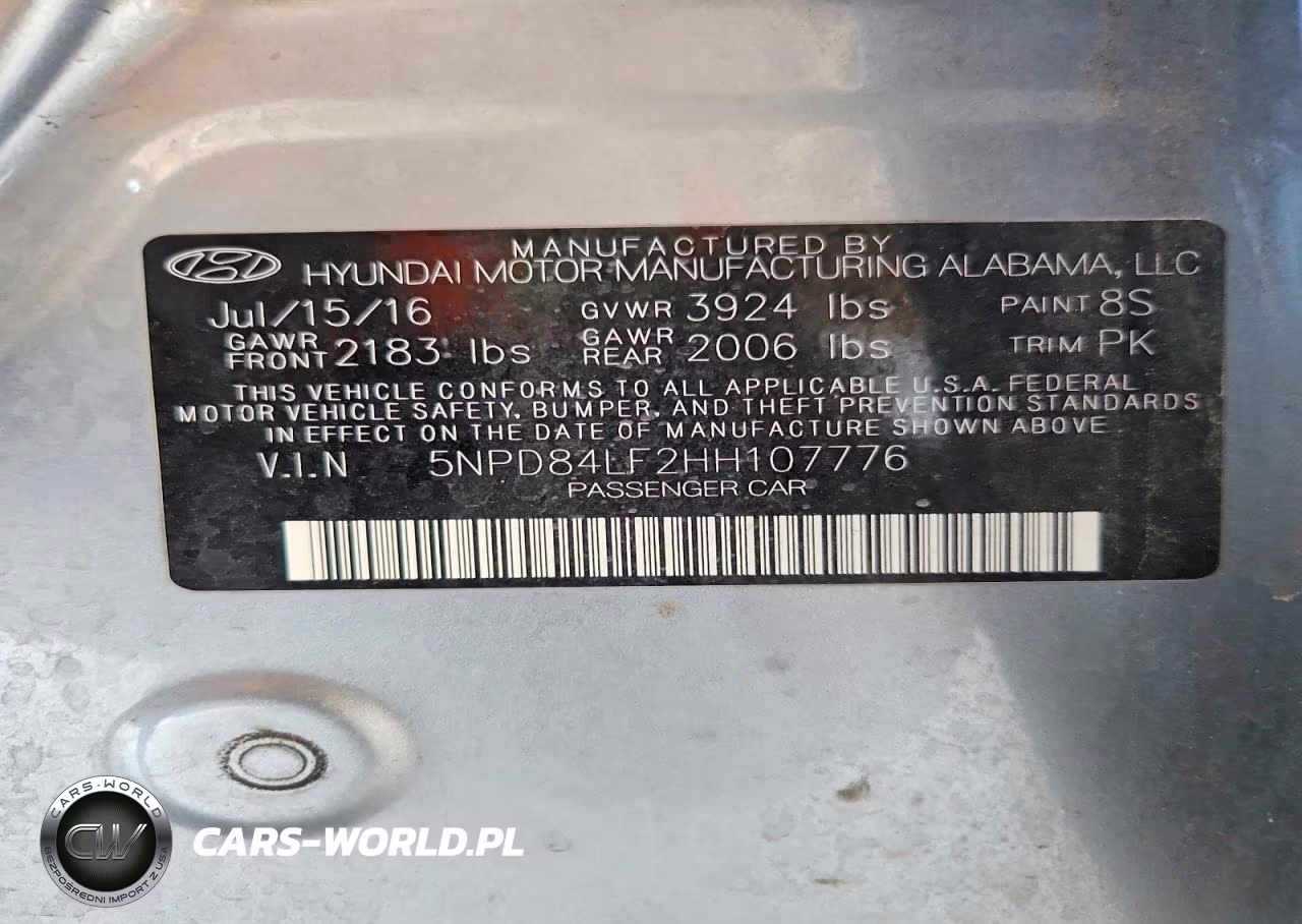 2017 Hyundai Elantra Se VIN:5NPD84LF2HH107776 - 12