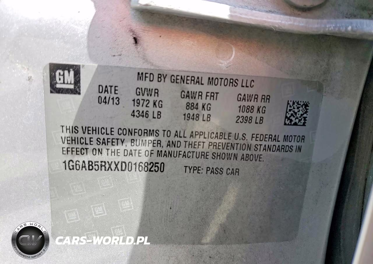 2013 Cadillac Ats Luxury VIN:1G6AB5RXXD0168250 - 12