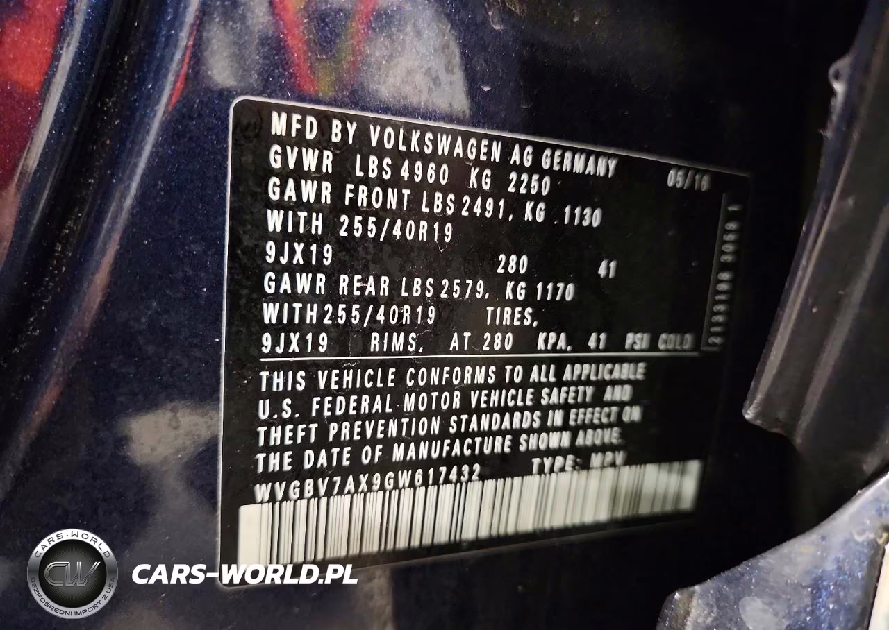 2016 Volkswagen Tiguan S VIN:WVGBV7AX9GW617432 - 14