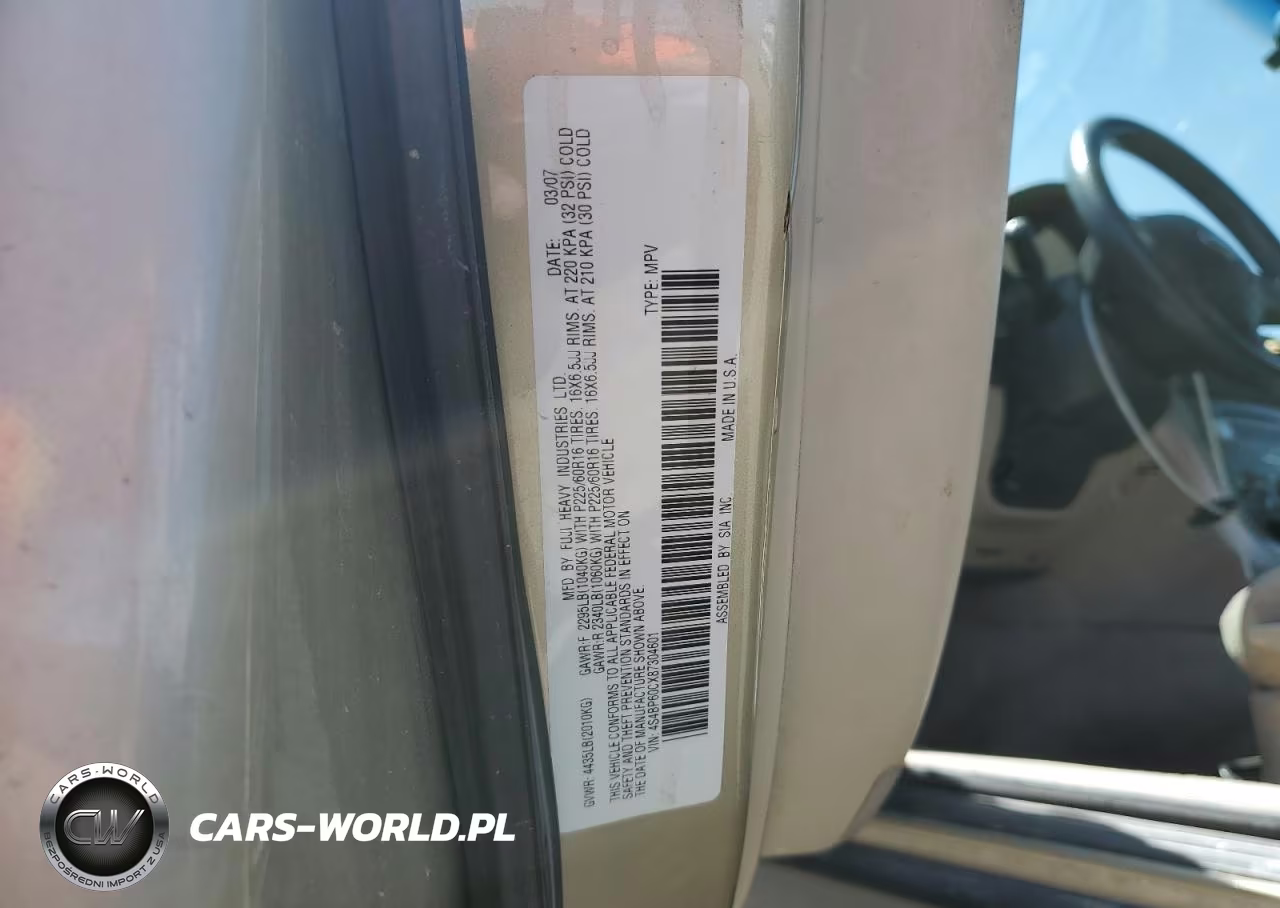 2008 Subaru Outback VIN:4S4BP60CX87304601 - 12