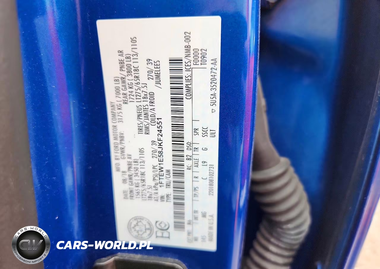 2018 Ford F150 Supercrew VIN:1FTEW1E58JKF24551 - 12