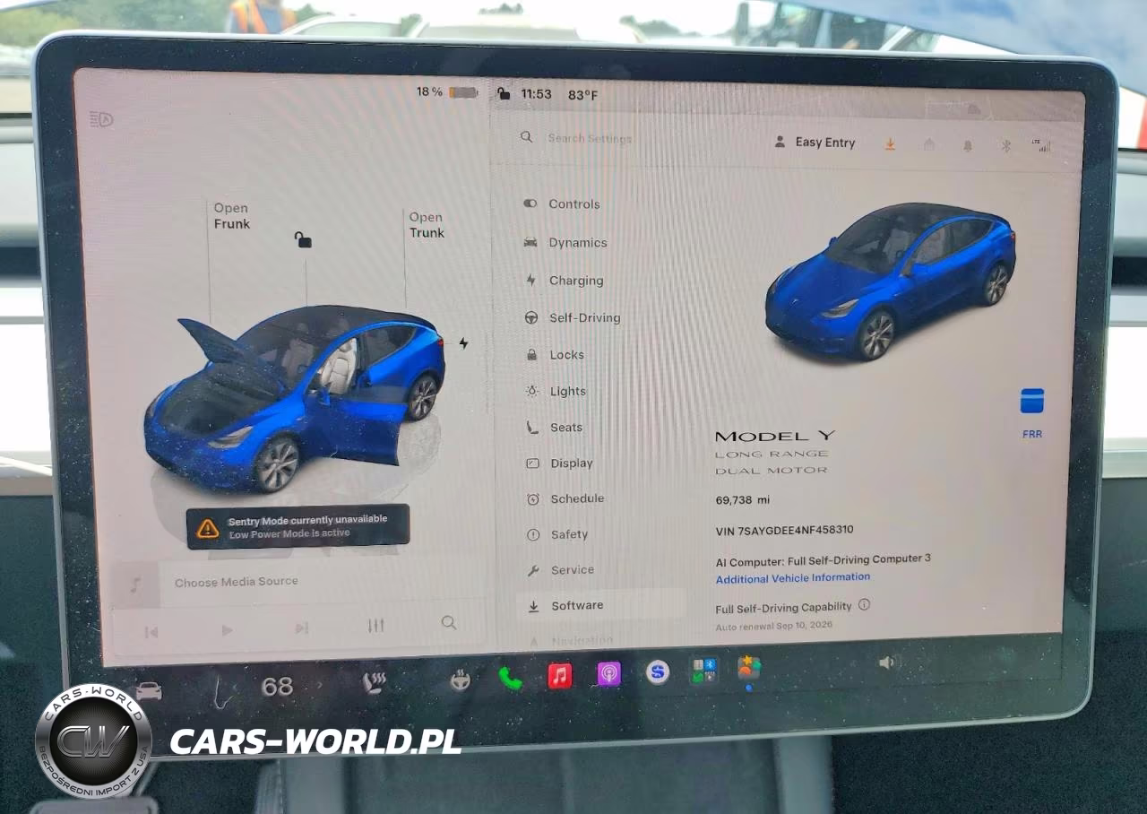 2022 Tesla Model Y VIN:7SAYGDEE4NF458310 - 9