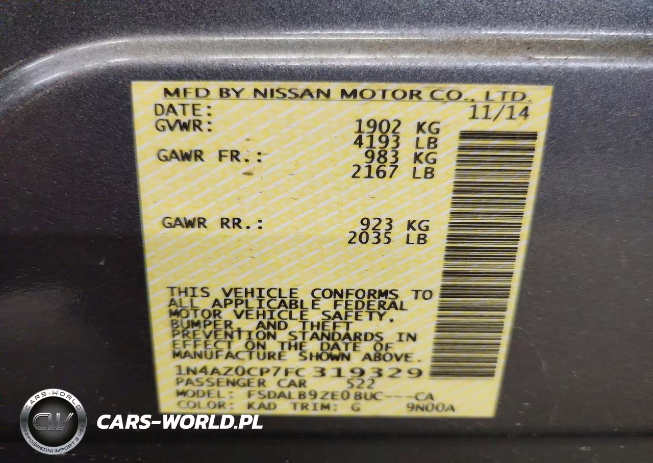 2015 Nissan Leaf S VIN:1N4AZ0CP7FC319329 - 12