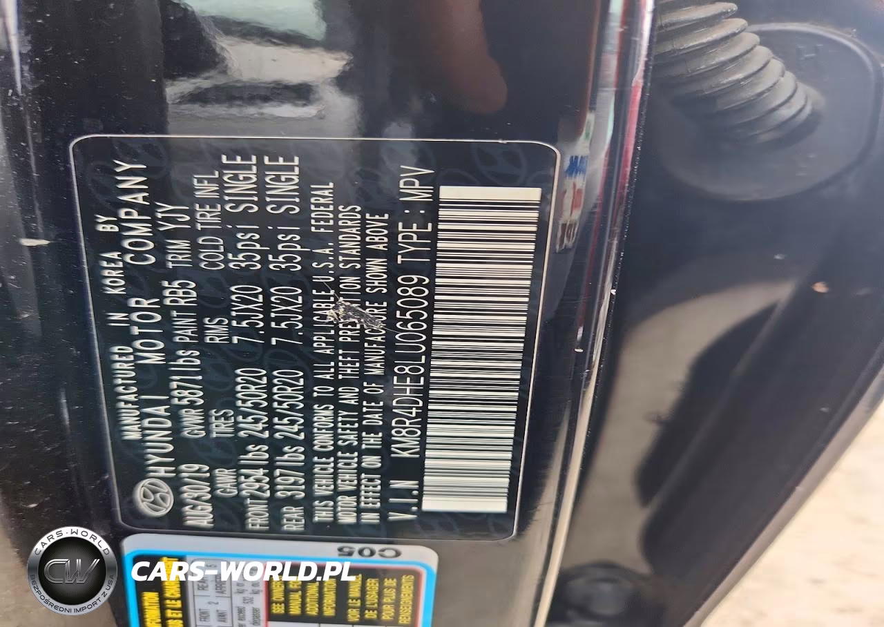 2020 Hyundai Palisade Sel VIN:KM8R4DHE8LU065089 - 14