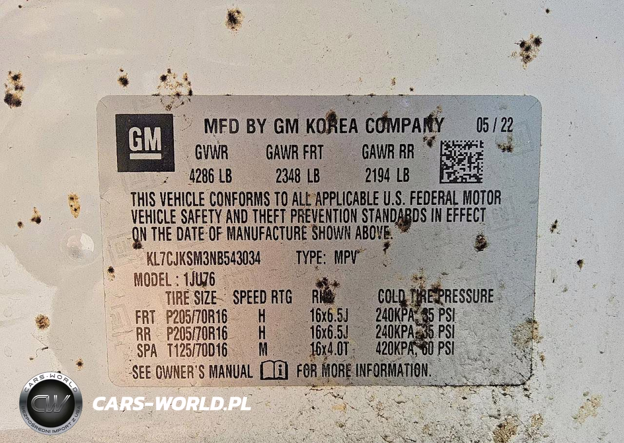 2022 Chevrolet Trax Ls VIN:KL7CJKSM3NB543034 - 12