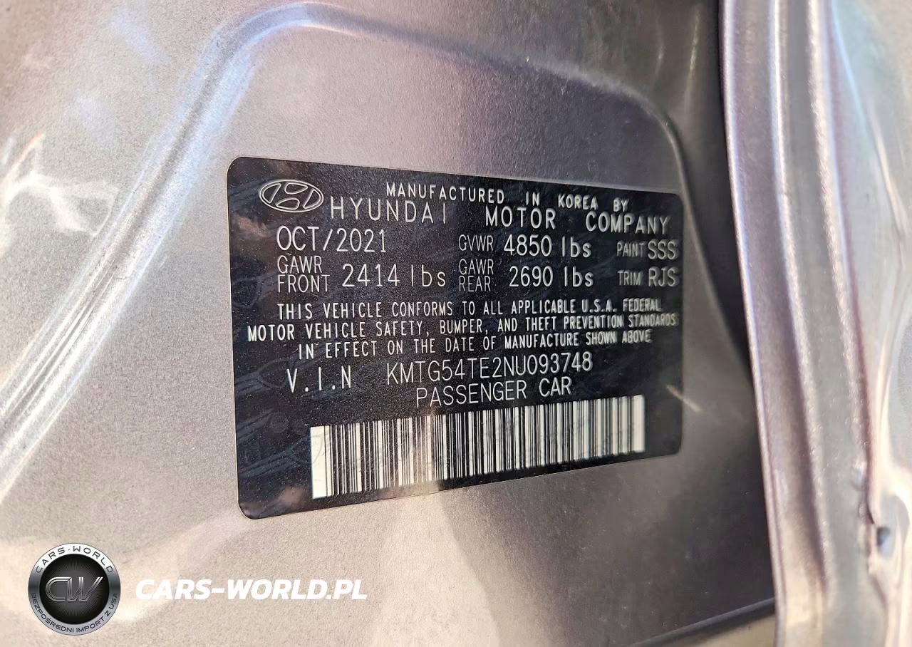 2022 Genesis G70 3.3T Standard VIN:KMTG54TE2NU093748 - 12