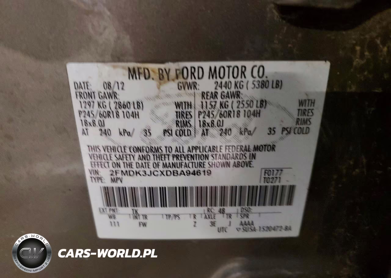 2013 Ford Edge Sel VIN:2FMDK3JCXDBA94619 - 13