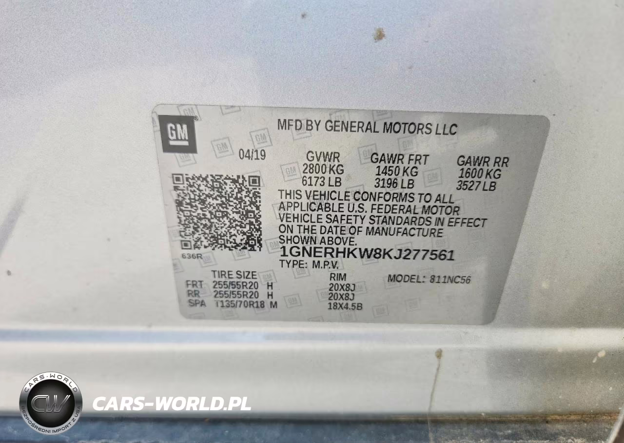 2019 Chevrolet Traverse Lt VIN:1GNERHKW8KJ277561 - 14