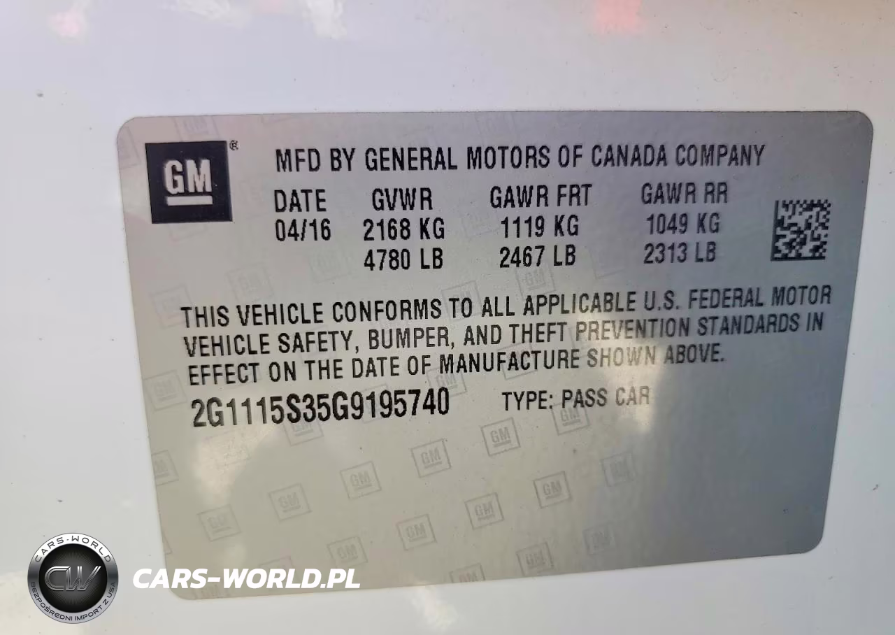 2016 Chevrolet Impala Lt VIN:2G1115S35G9195740 - 12