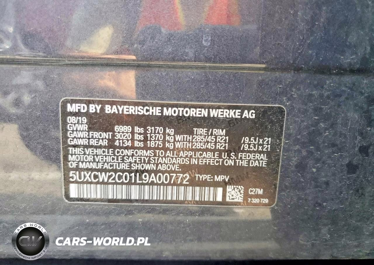 2020 BMW X7 xDrive40I VIN:5UXCW2C01L9A00772 - 13