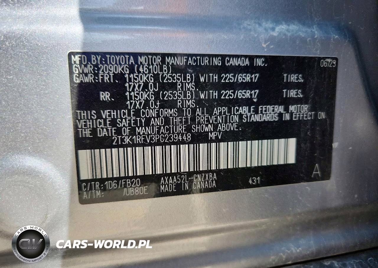 2023 Toyota Rav4 Le VIN:2T3K1RFV3PC239448 - 13