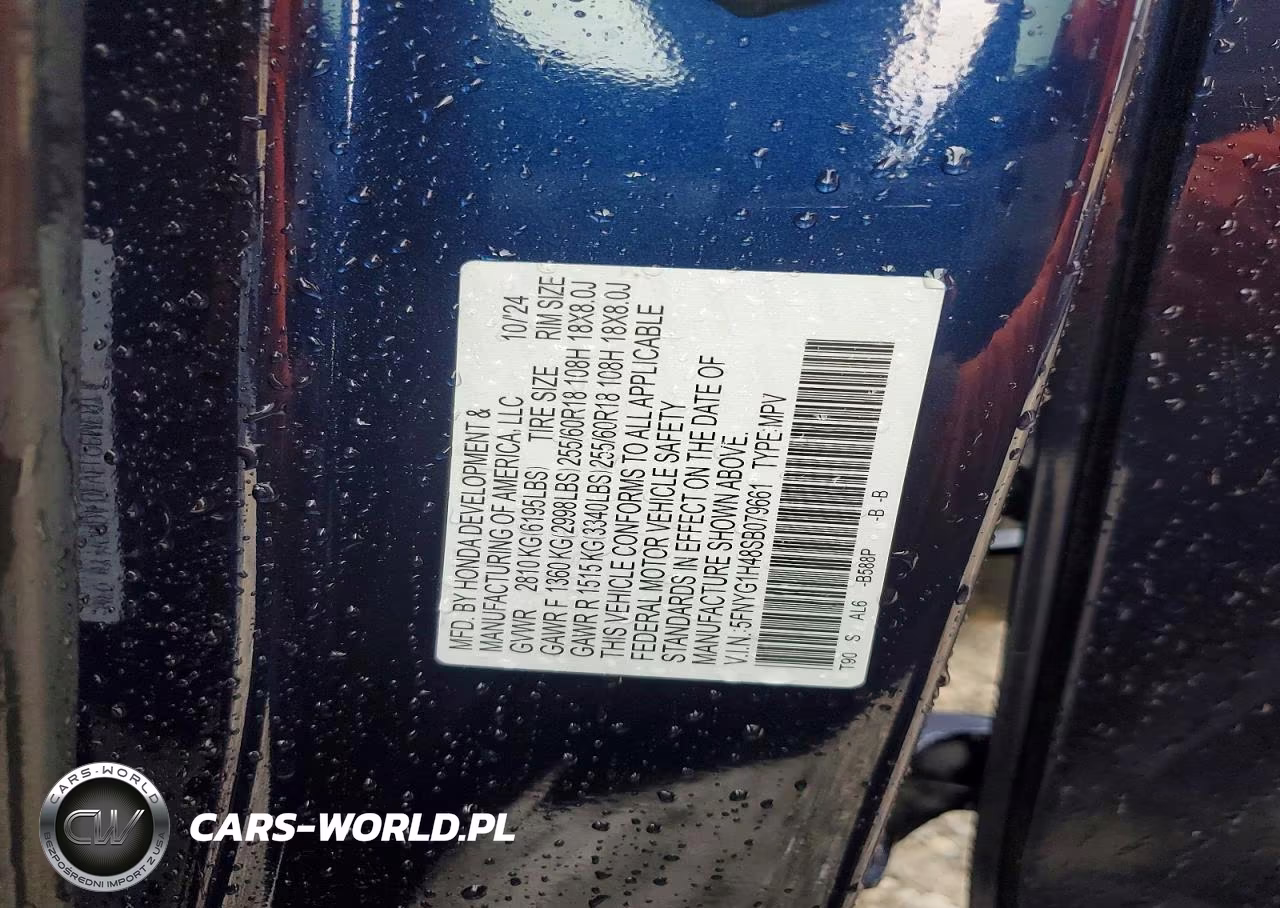 2025 Honda Pilot Exl VIN:5FNYG1H48SB079661 - 13