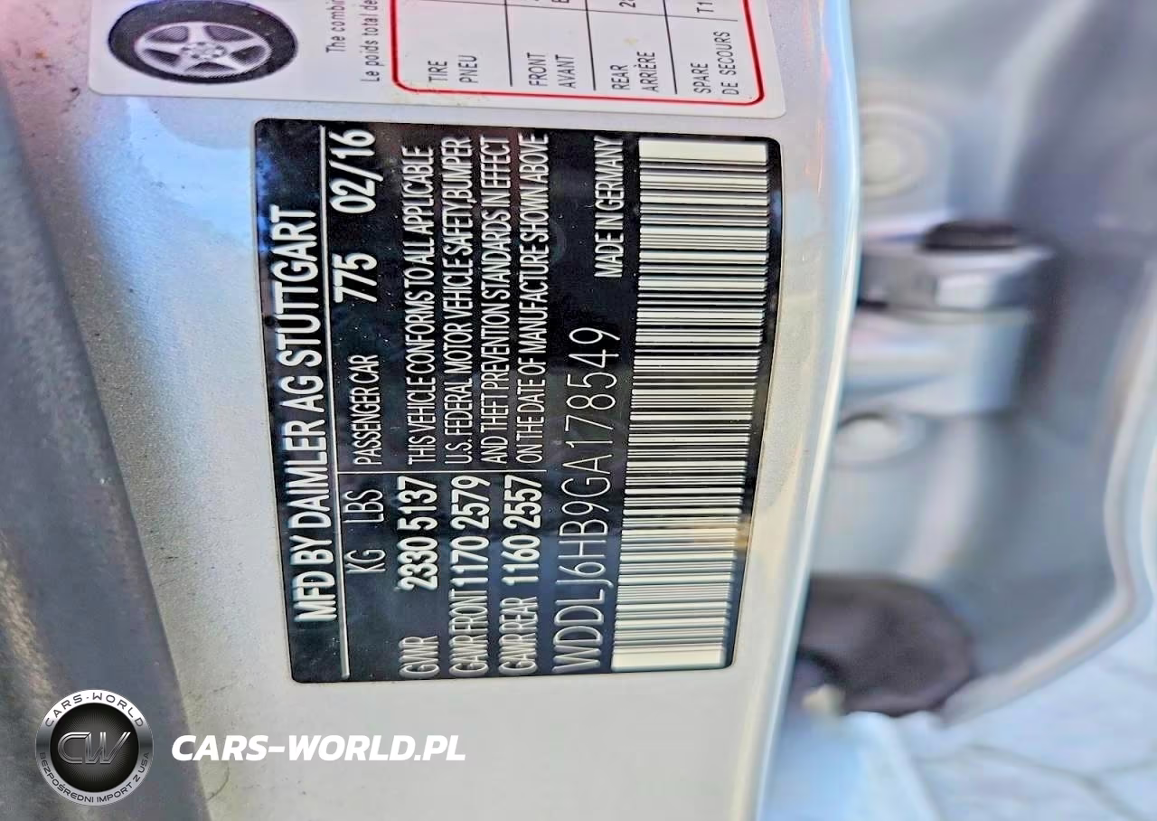 MERCEDES-BENZ CLS 400 4M VIN:WDDLJ6HB9GA178549 - 12