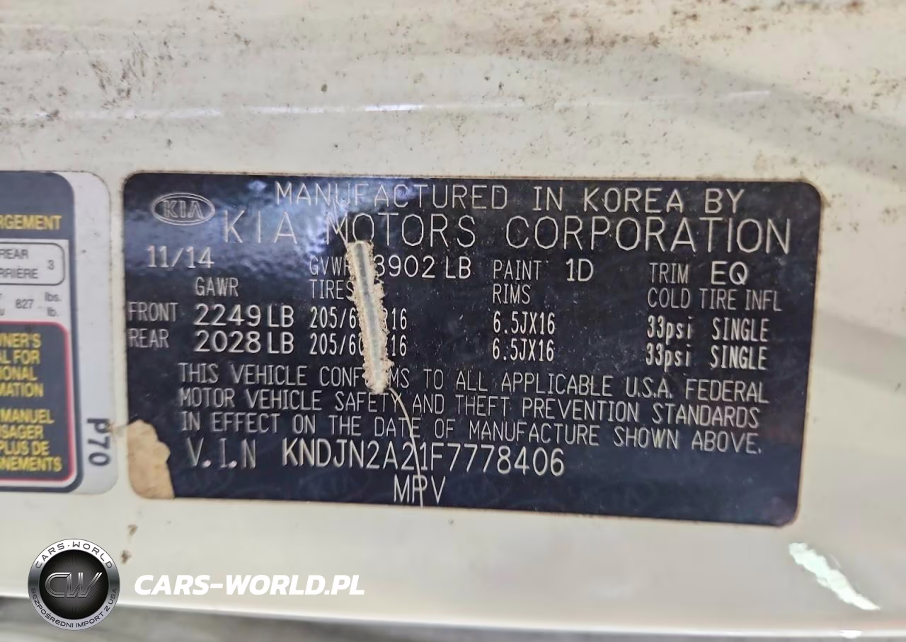 2015 Kia Soul Base VIN:KNDJN2A21F7778406 - 12
