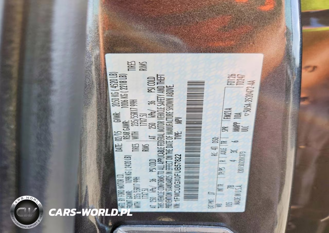 2015 Ford Escape Se VIN:1FMCU0GX0FUB57822 - 13