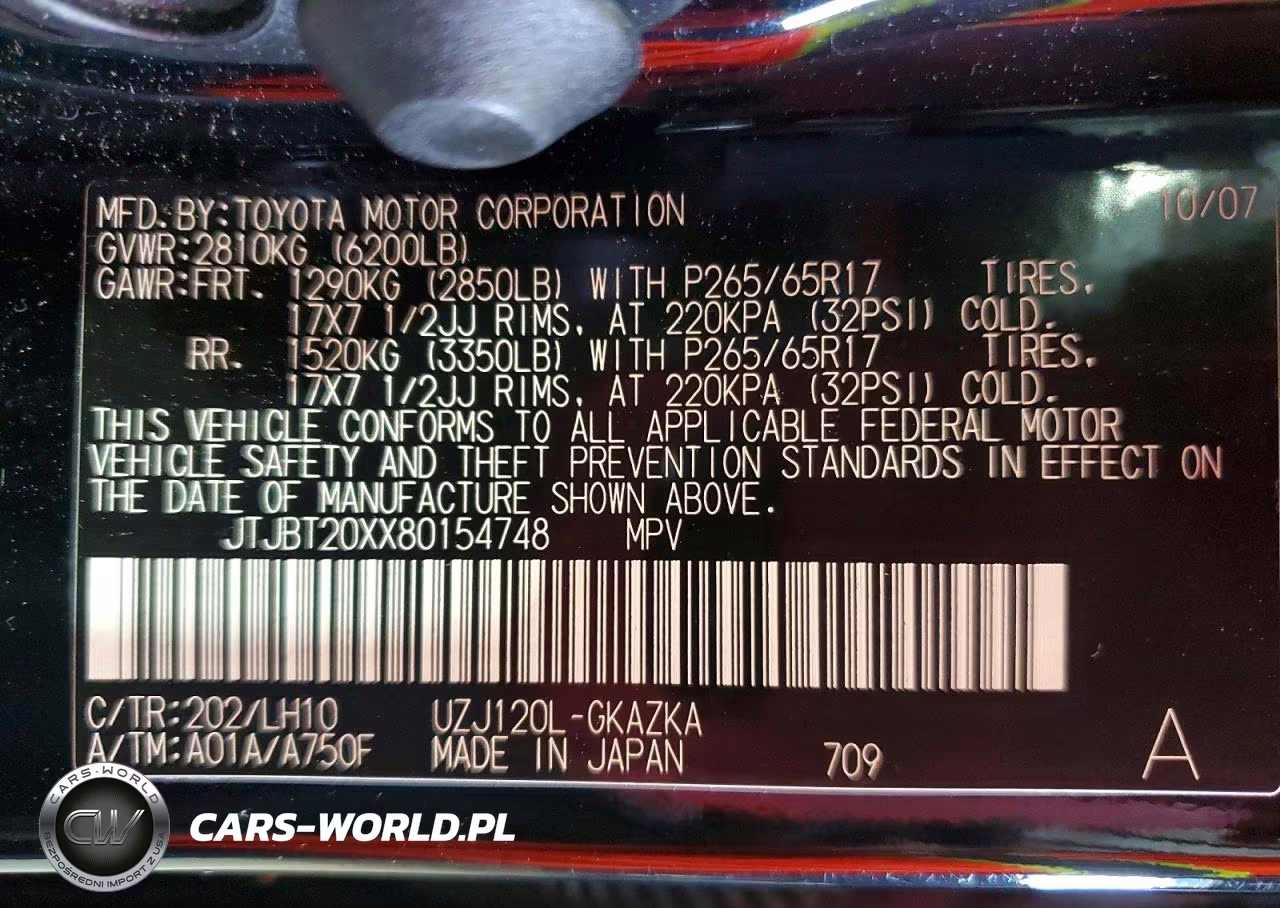 2008 Lexus Gx 470 VIN:JTJBT20XX80154748 - 13