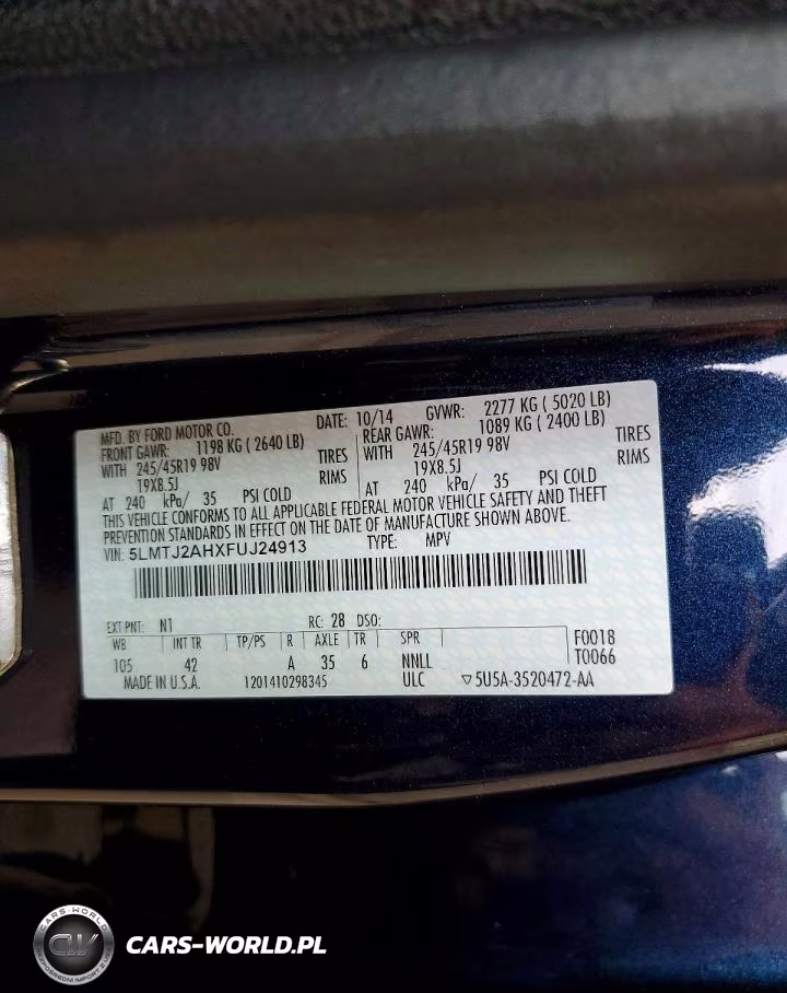 2015 Lincoln Mkc VIN:5LMTJ2AHXFUJ24913 - 14