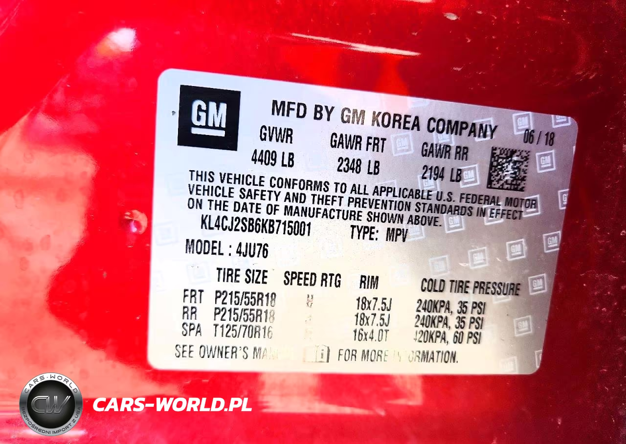 2019 Buick Encore Sport Touring VIN:KL4CJ2SB6KB715001 - 14