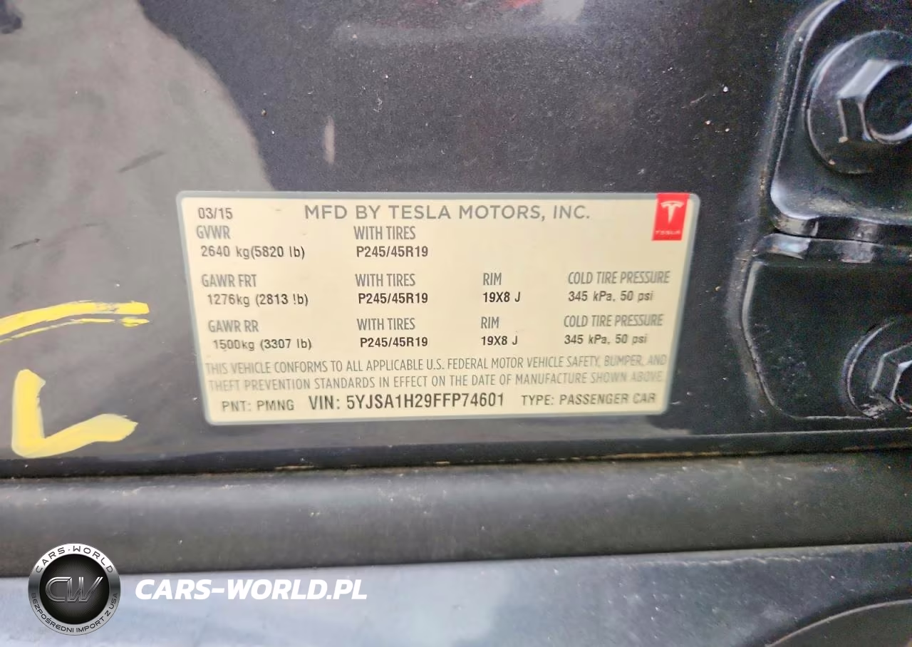 2015 Tesla Model S 85D VIN:5YJSA1H29FFP74601 - 13