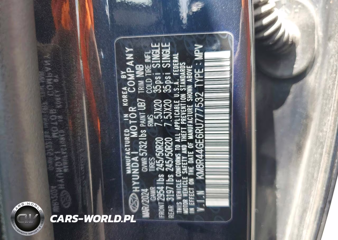 2024 Hyundai Palisade Sel Premium VIN:KM8R44GE6RU777532 - 13
