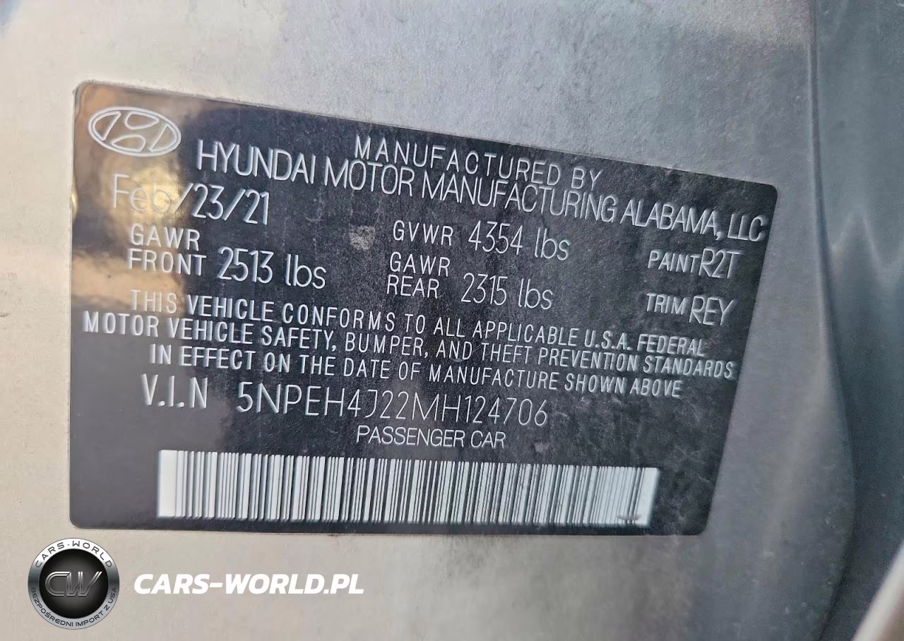 2021 Hyundai Sonata Limited VIN:5NPEH4J22MH124706 - 12