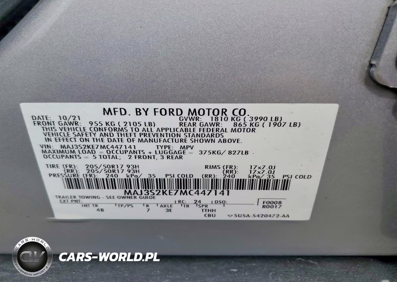 2021 Ford Ecosport Titanium VIN:MAJ3S2KE7MC447141 - 13