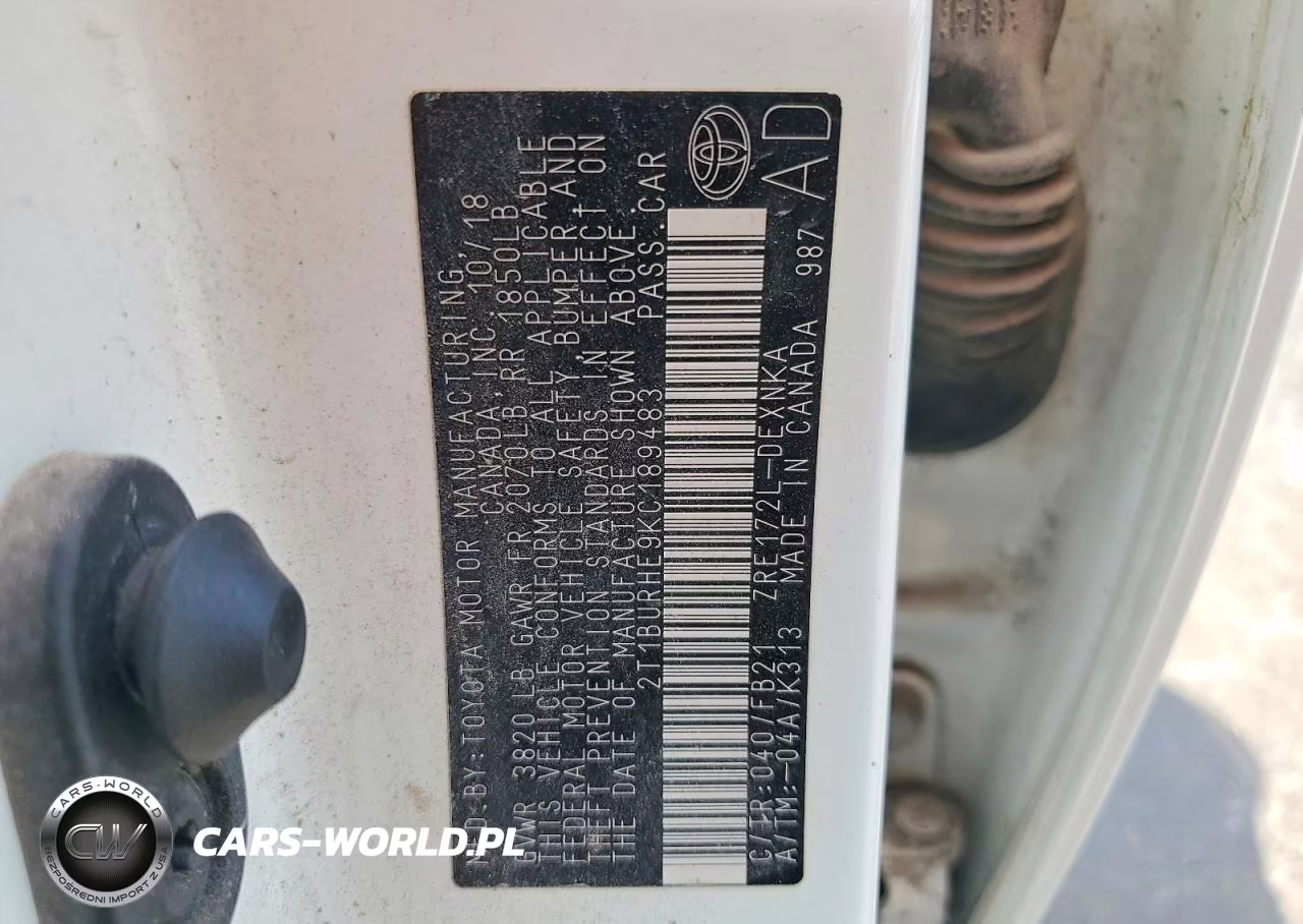 2019 Toyota Corolla Le VIN:2T1BURHE9KC189483 - 13
