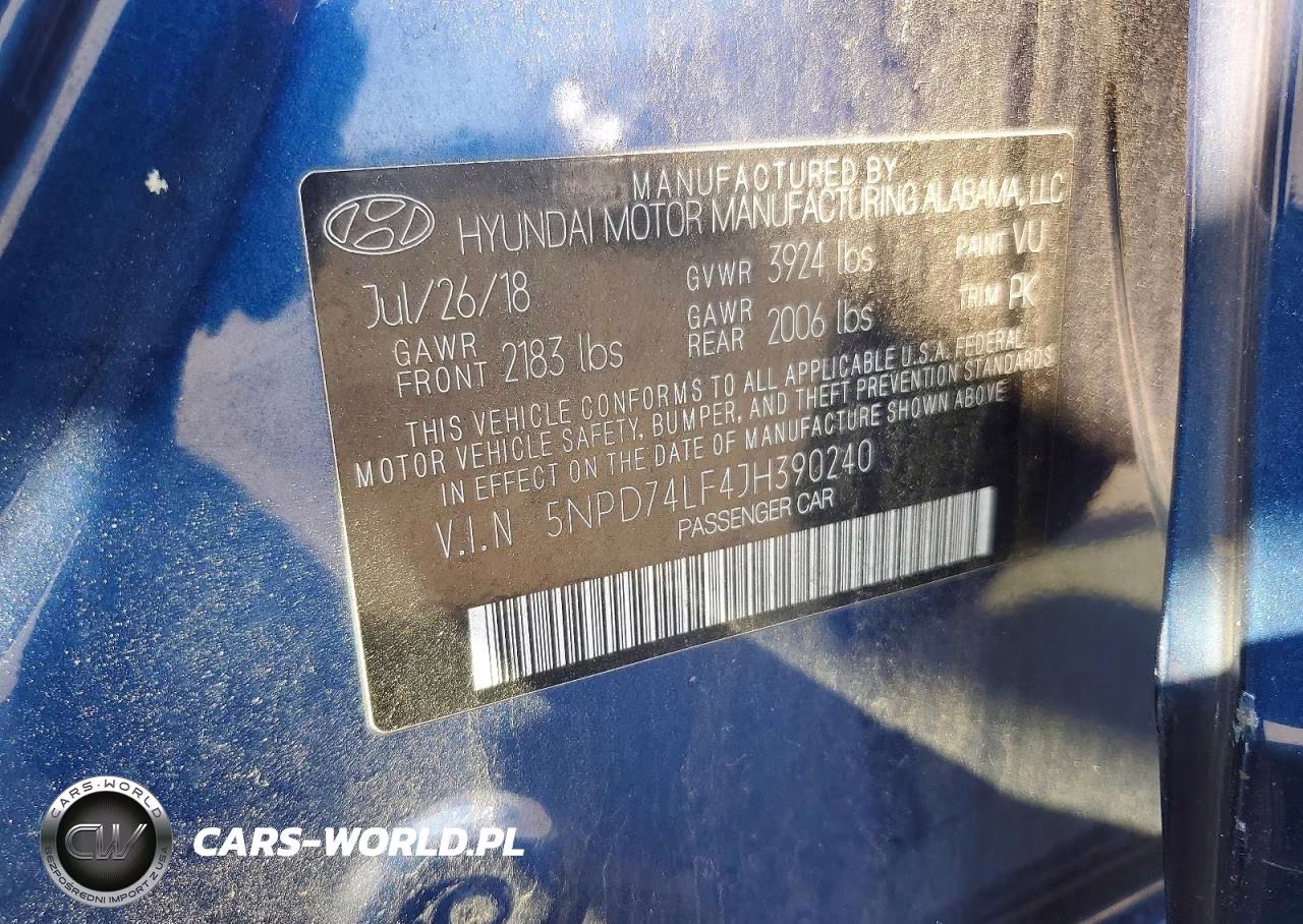 2018 Hyundai Elantra Se VIN:5NPD74LF4JH390240 - 13