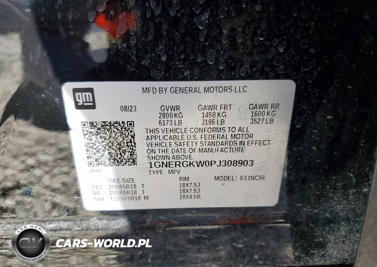 2023 Chevrolet Traverse Lt VIN:1GNERGKW0PJ308903 - 13