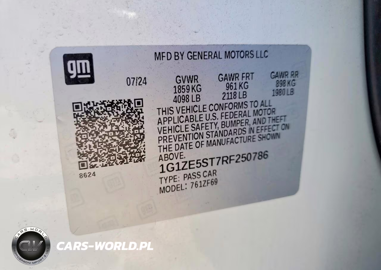 2024 Chevrolet Malibu Premier VIN:1G1ZE5ST7RF250786 - 12
