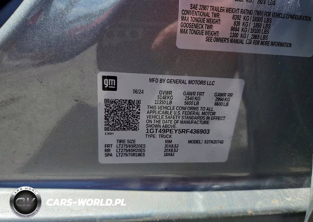 2024 GMC Sierra K2500 At4 VIN:1GT49PEY5RF436903 - 12