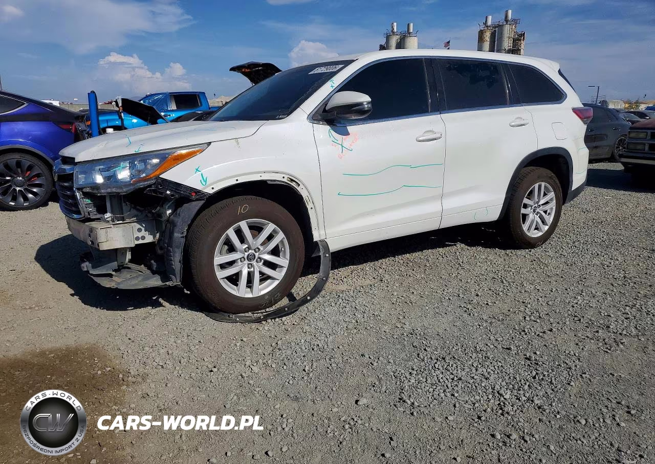 2016 Toyota Highlander Le VIN:5TDZARFH9GS019434 - 1