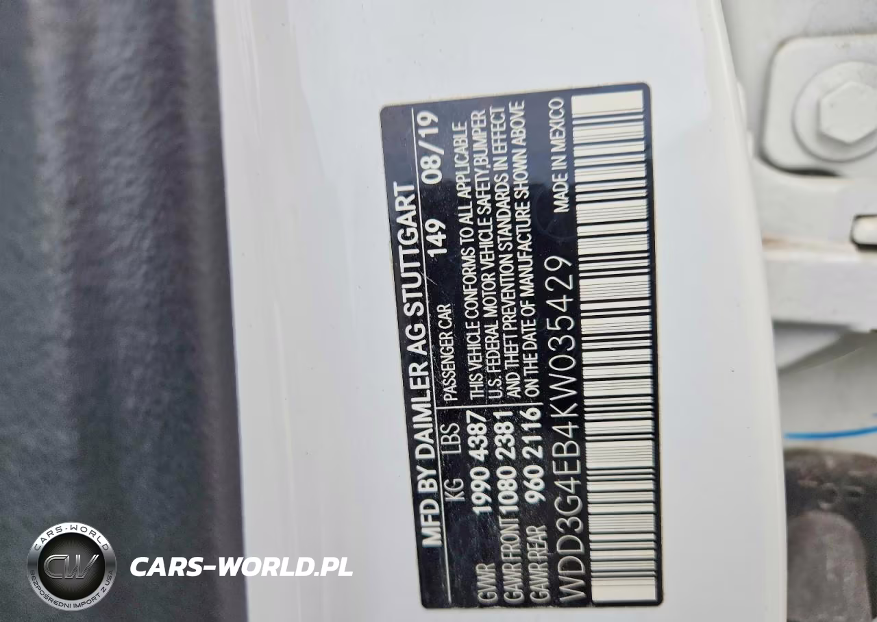 2019 Mercedes-Benz A 220 VIN:WDD3G4EB4KW035429 - 12