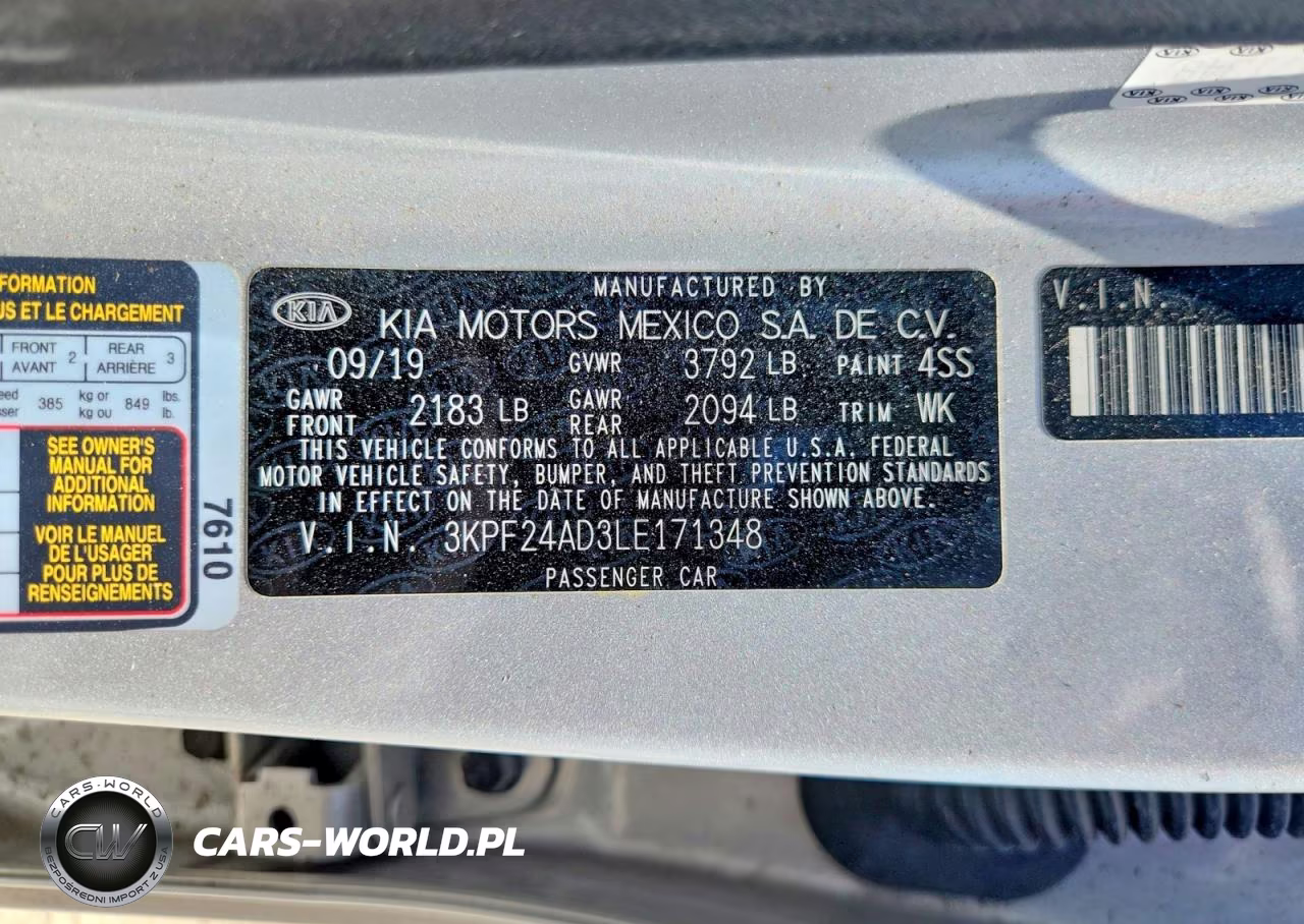 2020 Kia Forte Lxs VIN:3KPF24AD3LE171348 - 13