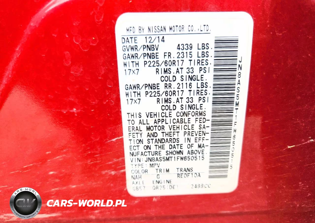 2015 Nissan Rogue Select S VIN:JN8AS5MT1FW650515 - 13