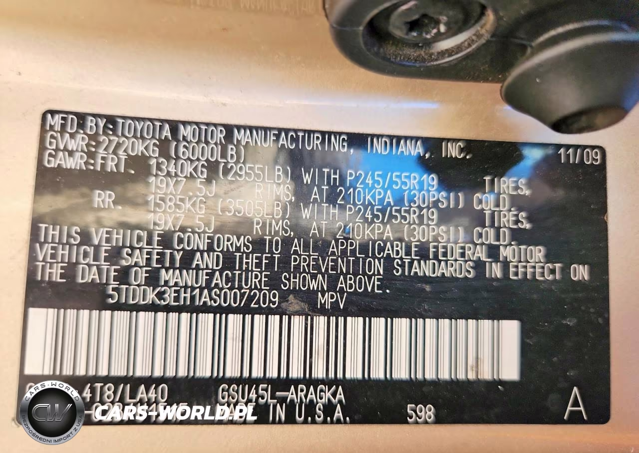 2010 Toyota Highlander Limited VIN:5TDDK3EH1AS007209 - 13