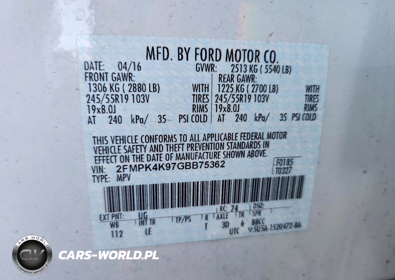 2016 Ford Edge Titanium VIN:2FMPK4K97GBB75362 - 13