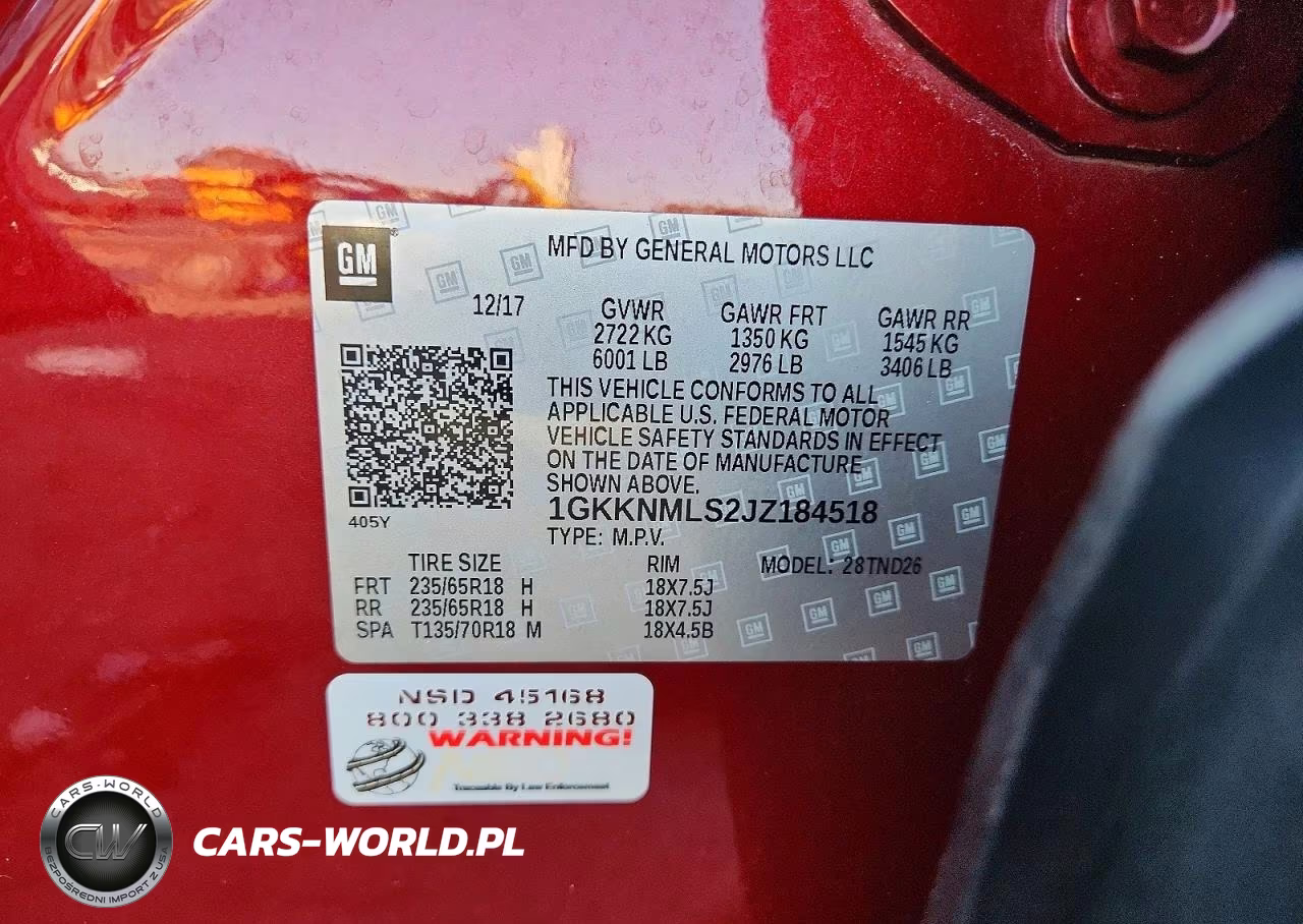 2018 GMC Acadia Slt-1 VIN:1GKKNMLS2JZ184518 - 13