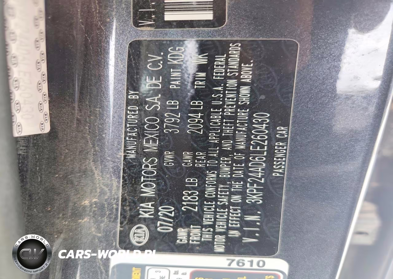2020 Kia Forte Lxs VIN:3KPF24AD6LE260430 - 12