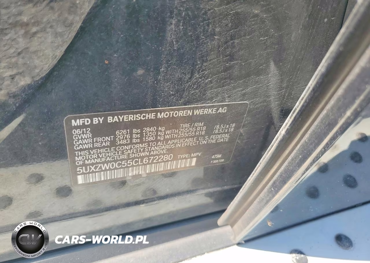 2012 BMW X5 xDrive35D VIN:5UXZW0C55CL672280 - 13