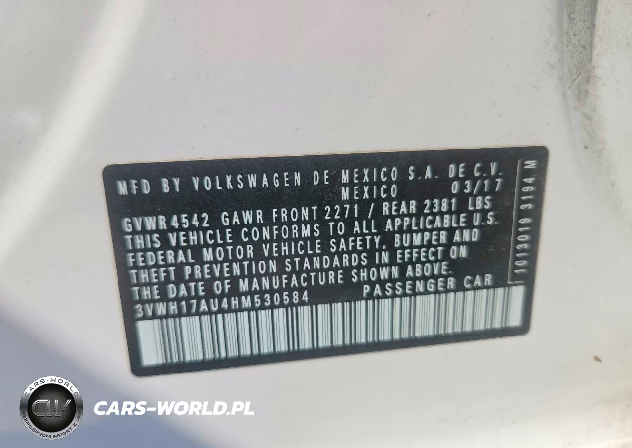 2017 Volkswagen Golf Alltrack S VIN:3VWH17AU4HM530584 - 12
