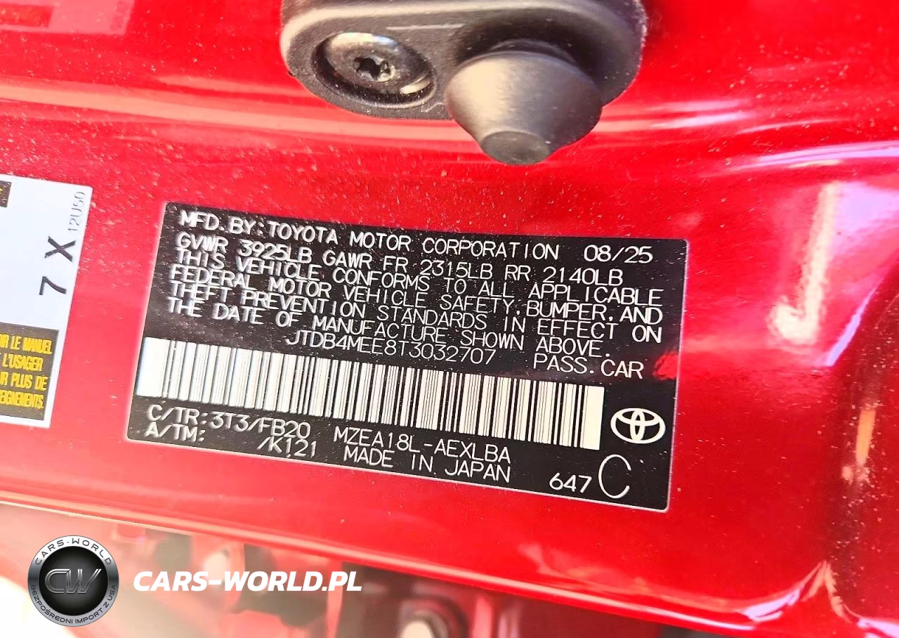 2026 Toyota Corolla Le VIN:JTDB4MEE8T3032707 - 12