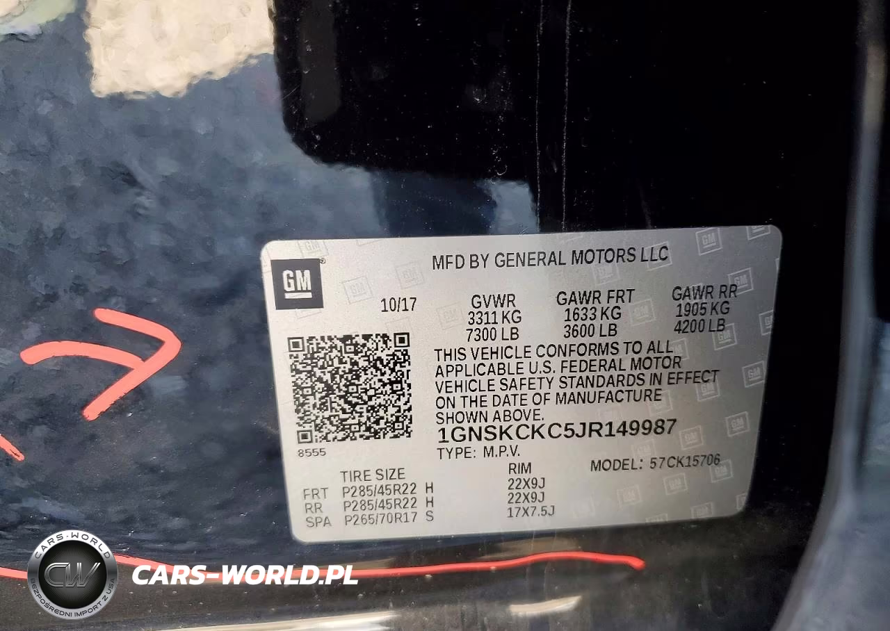 2018 Chevrolet Tahoe K1500 Premier VIN:1GNSKCKC5JR149987 - 14