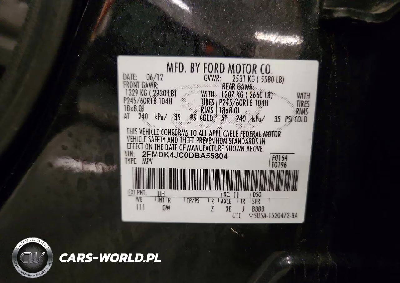 2013 Ford Edge Sel VIN:2FMDK4JC0DBA55804 - 13