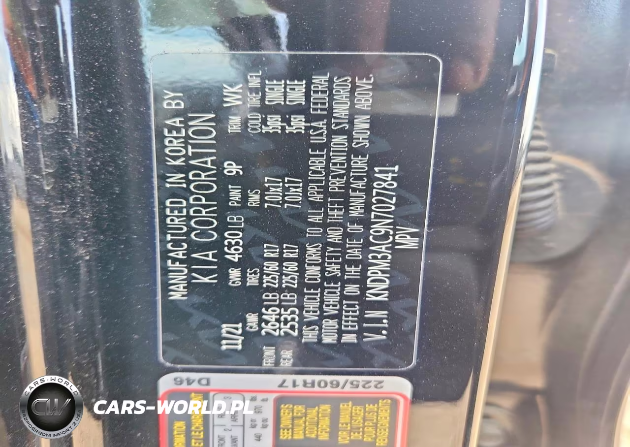2022 Kia Sportage Lx VIN:KNDPM3AC9N7027841 - 13
