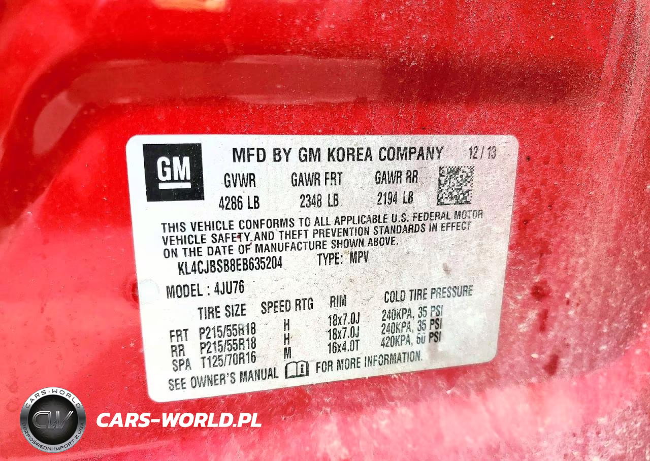 2014 Buick Encore Convenience VIN:KL4CJBSB8EB635204 - 13