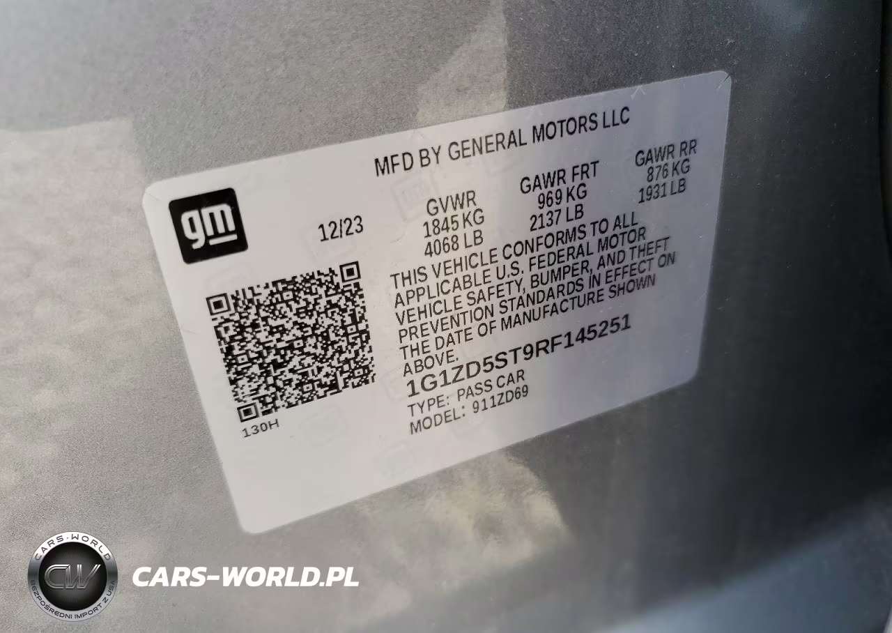 2024 Chevrolet Malibu Lt VIN:1G1ZD5ST9RF145251 - 12