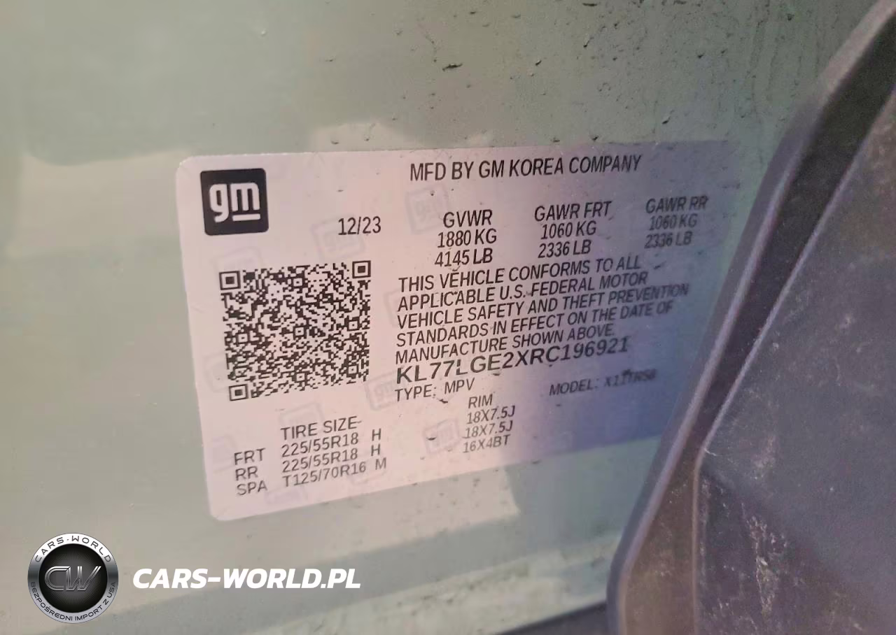 2024 Chevrolet Trax 1Rs VIN:KL77LGE2XRC196921 - 13