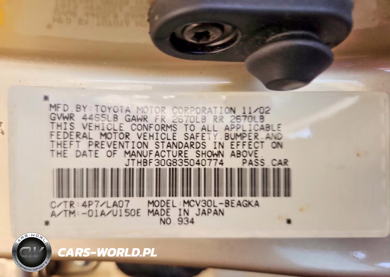 2003 Lexus Es 300 VIN:JTHBF30G835040774 - 12